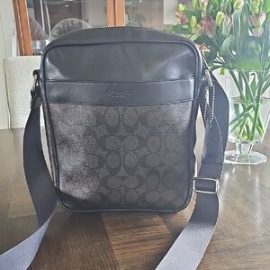 Coach Men's Black/Brown Crossbody Bag